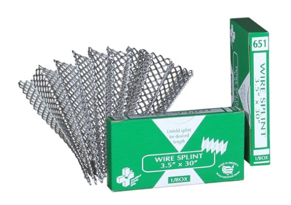 R216018, Certified Safety 3.5" x 30" Wire Splint #651 (10 Boxes of 1)
