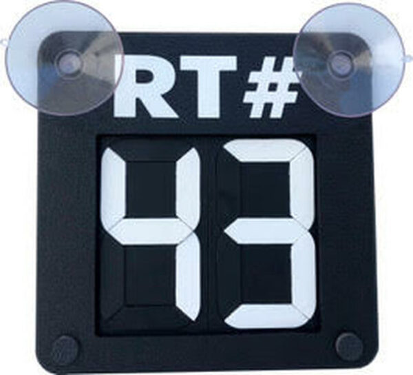 RCXL-SC2R, Reflective Image Route Changer XL - 2 Digit Suction Cup - Route #
