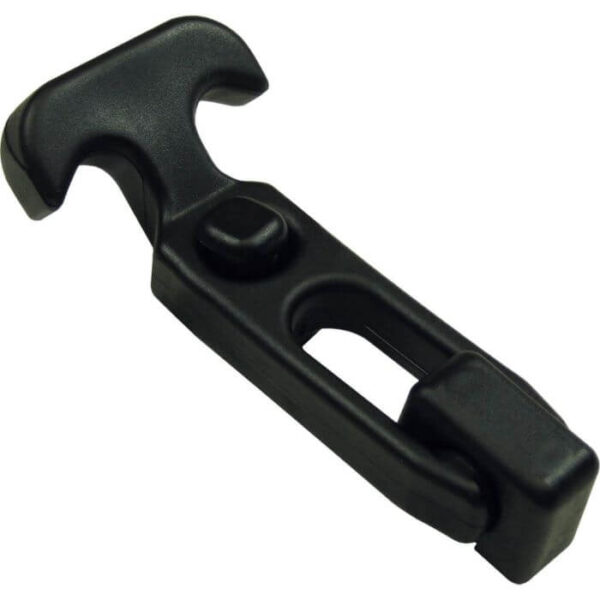 064-3250 - Black Rubber Draw Latch Concealed Mounting