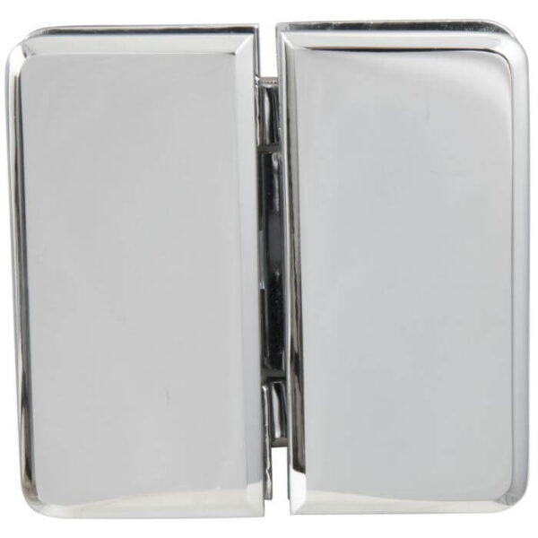 058-6019 - Chrome Glass Door Hinge 180 Degrees