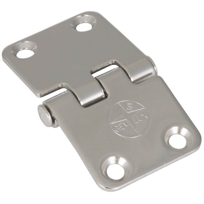 058-3824 - Stainless Steel Flush Mount Butt Hinge 2.75" x 1.5"