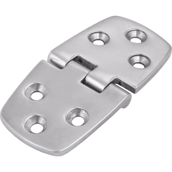 058-3766 - Thin Cast Flush Mount Stainless Steel Hinge 3" x 1.5"