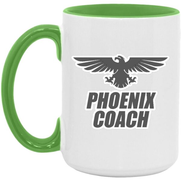 Phoenix Coach Logo - Grey AM15OZ 15oz. Accent Mug - Image 4