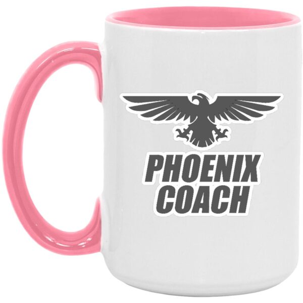 Phoenix Coach Logo - Grey AM15OZ 15oz. Accent Mug - Image 5
