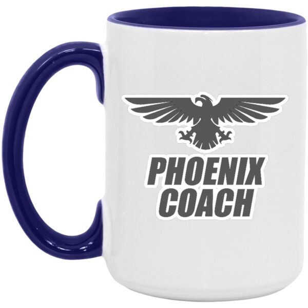 Phoenix Coach Logo - Grey AM15OZ 15oz. Accent Mug - Image 7