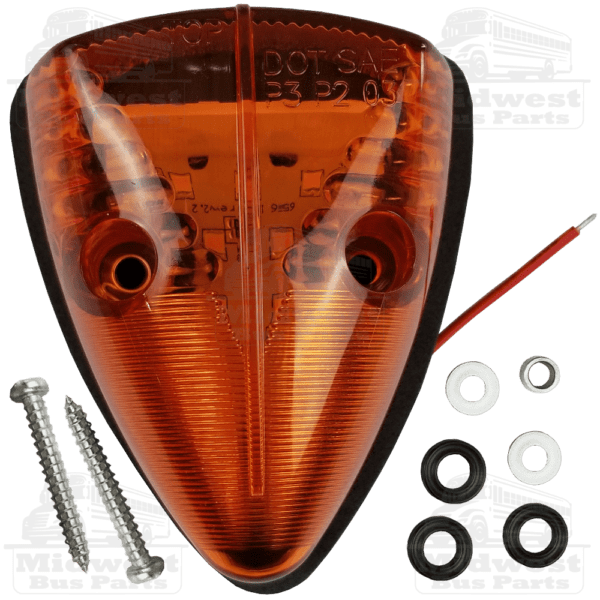 01-ZCS-351Y - Opti-Luxx 350 Series LED Marker, Amber (Teardrop)