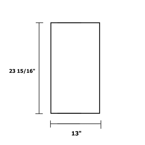 15-PB-1509280 - Side Sash, 78HR, Storm, 23 15/16? X 13?