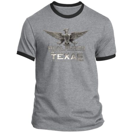 Real Buses Were Built in Texas PC54R Ringer Tee
