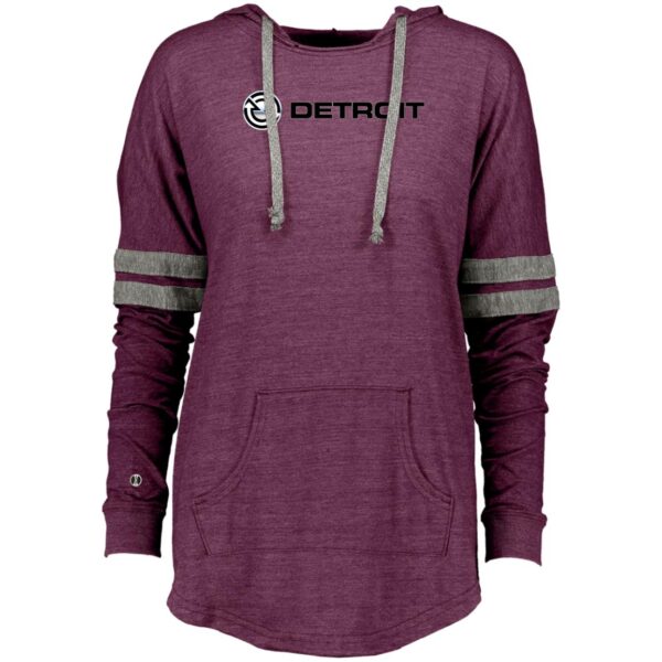 Detroit Diesel Logo 229390 Ladies Hooded Low Key Pullover - Image 3