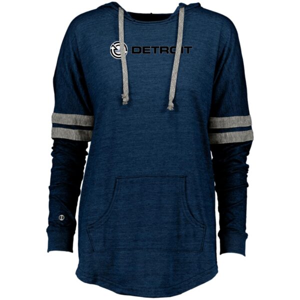 Detroit Diesel Logo 229390 Ladies Hooded Low Key Pullover - Image 4