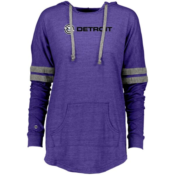 Detroit Diesel Logo 229390 Ladies Hooded Low Key Pullover - Image 5