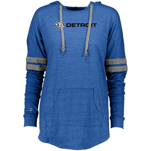 Detroit Diesel Logo 229390 Ladies Hooded Low Key Pullover - Image 6