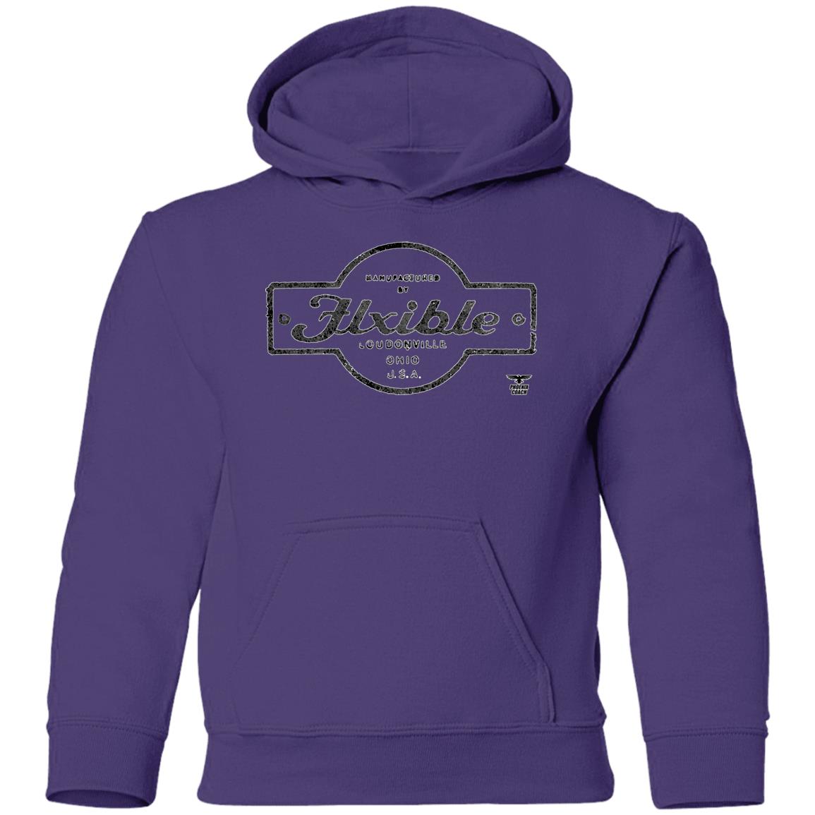 Distressed Flxible Emblem G185B Youth Pullover Hoodie - Image 9