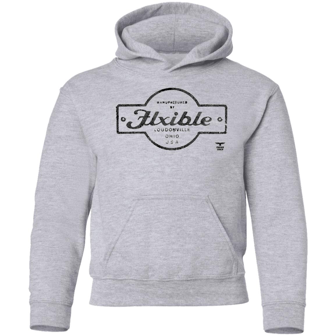 Distressed Flxible Emblem G185B Youth Pullover Hoodie