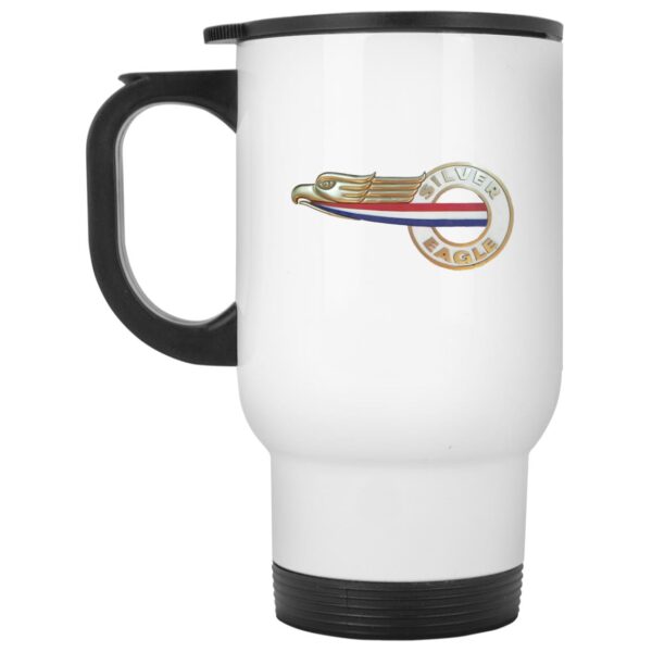 Driver Side Eagle Emblem XP8400W White Travel Mug