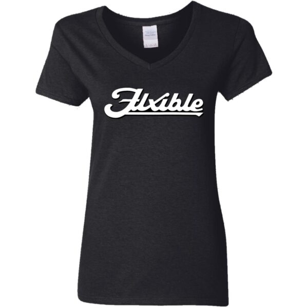 Flxible Logo G500VL Ladies' 5.3 oz. V-Neck T-Shirt - Image 2