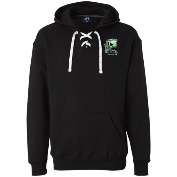 4104 Classics Never Die GM Emerald on Black JA8830 Heavyweight Sport Lace Hoodie