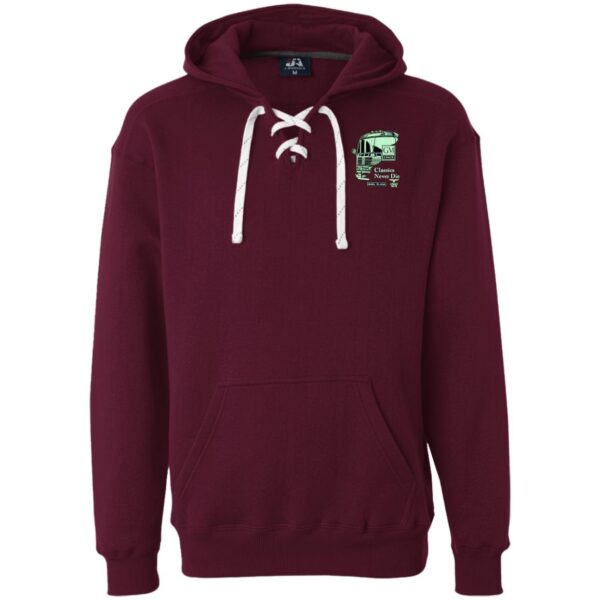 4104 Classics Never Die GM Emerald on Black JA8830 Heavyweight Sport Lace Hoodie - Image 3