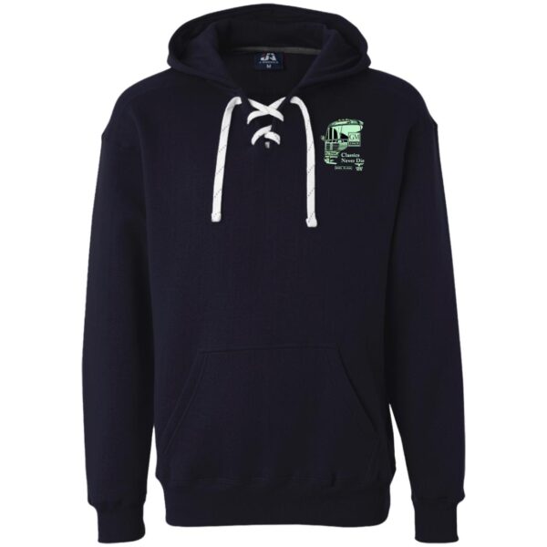 4104 Classics Never Die GM Emerald on Black JA8830 Heavyweight Sport Lace Hoodie - Image 4