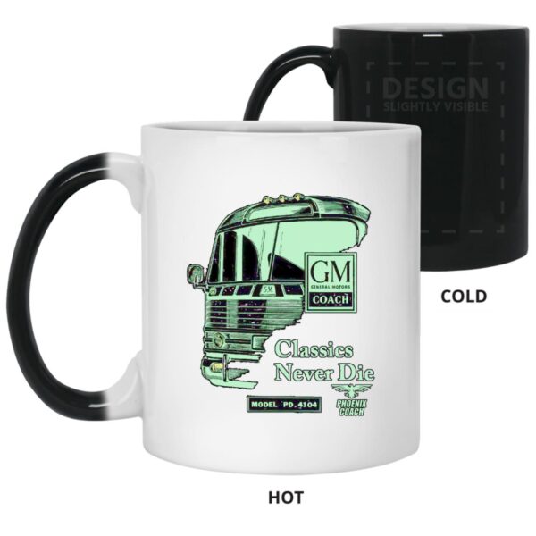 4104 Classics Never Die GM Emerald on Black 21150 11 oz. Color Changing Mug