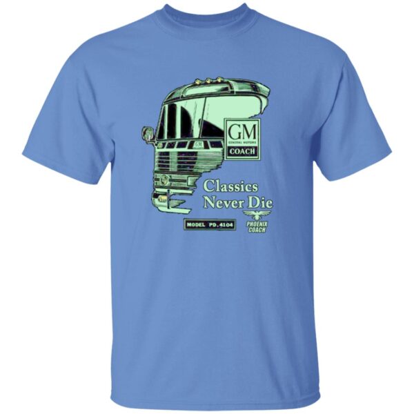4104 Classics Never Die GM Emerald on Black G500B Youth 5.3 oz 100% Cotton T-Shirt - Image 2