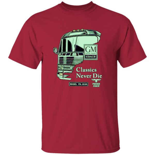 4104 Classics Never Die GM Emerald on Black G500B Youth 5.3 oz 100% Cotton T-Shirt - Image 5