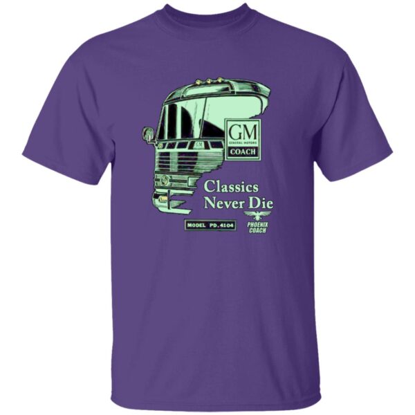 4104 Classics Never Die GM Emerald on Black G500B Youth 5.3 oz 100% Cotton T-Shirt - Image 8