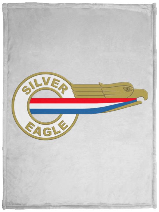 Silver Eagle Curbside Logo VPS Cozy Plush Fleece Blanket - 30x40