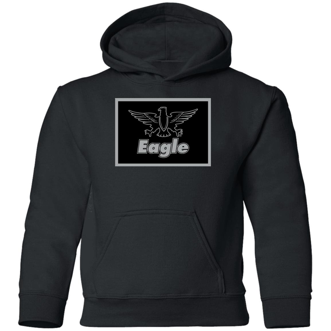 Eagle Flag Silver/Black G185B Youth Pullover Hoodie - Image 3