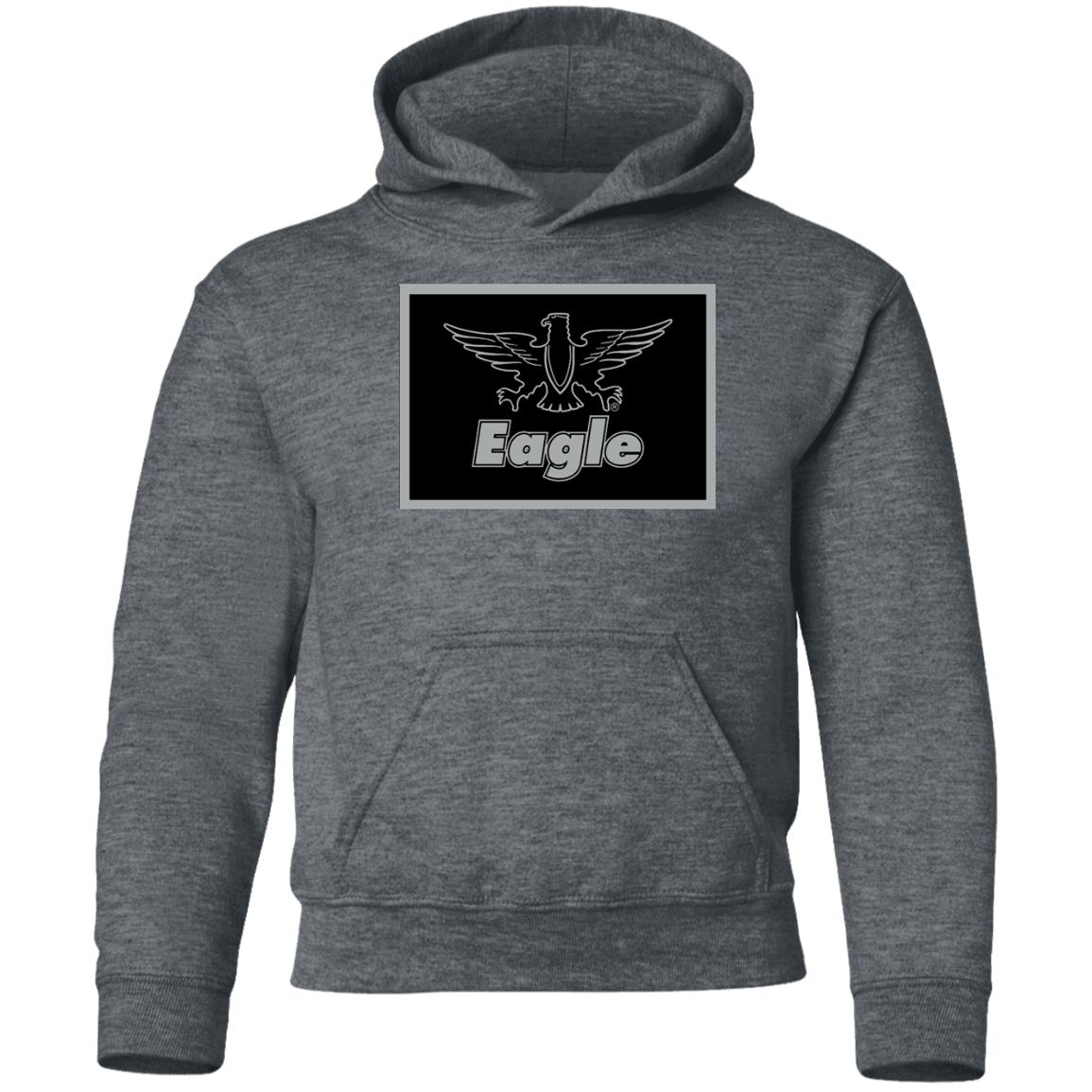 Eagle Flag Silver/Black G185B Youth Pullover Hoodie - Image 4