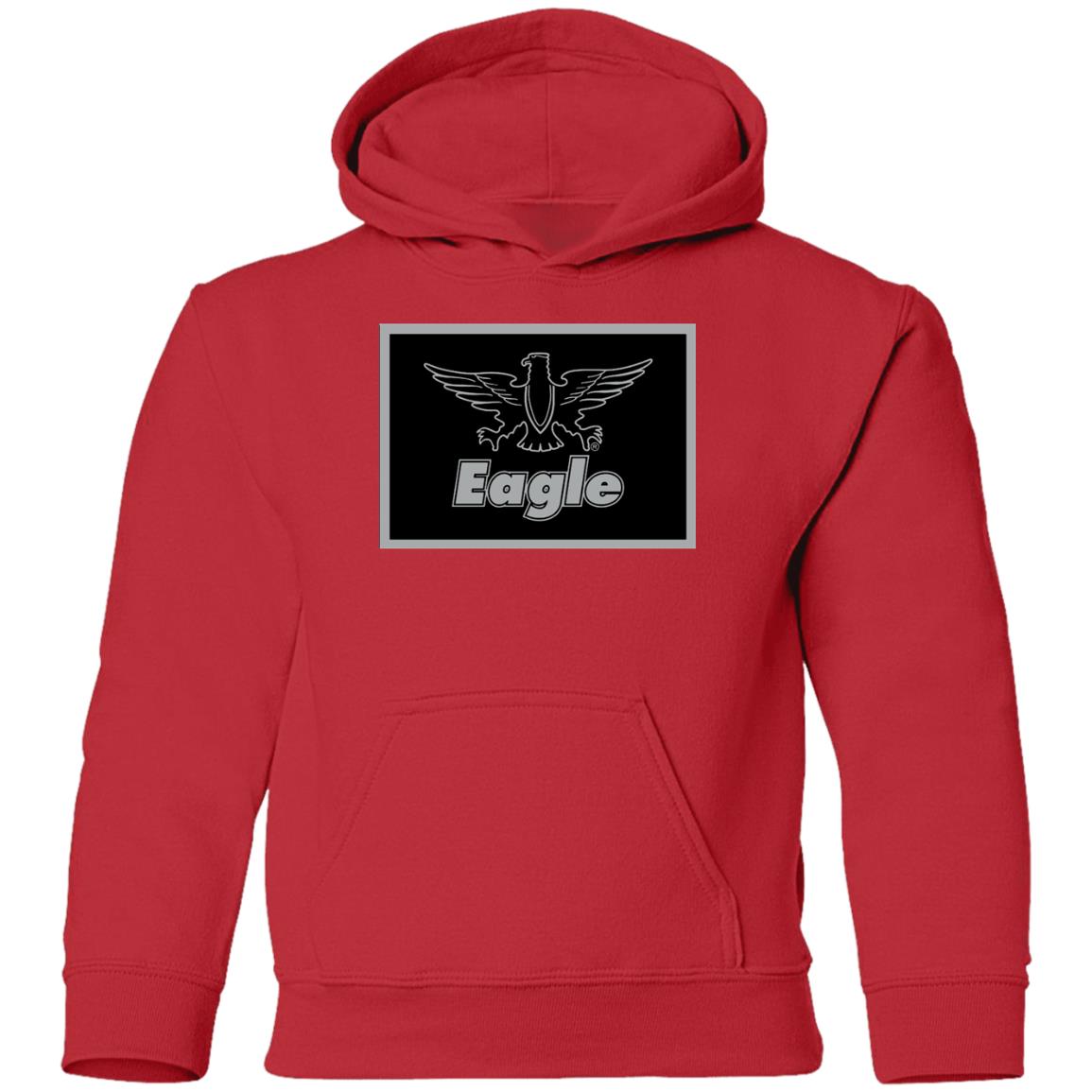 Eagle Flag Silver/Black G185B Youth Pullover Hoodie - Image 5