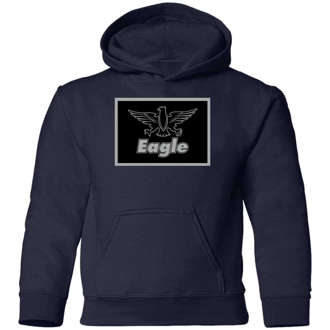Eagle Flag Silver/Black G185B Youth Pullover Hoodie - Image 6
