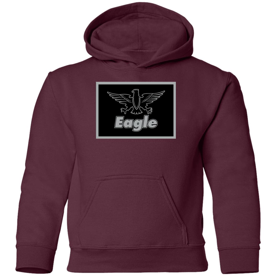 Eagle Flag Silver/Black G185B Youth Pullover Hoodie - Image 12