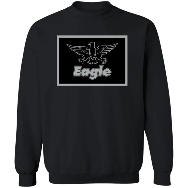 Eagle Flag Silver/Black Z65x Pullover Crewneck Sweatshirt 8 oz (Closeout) - Image 2