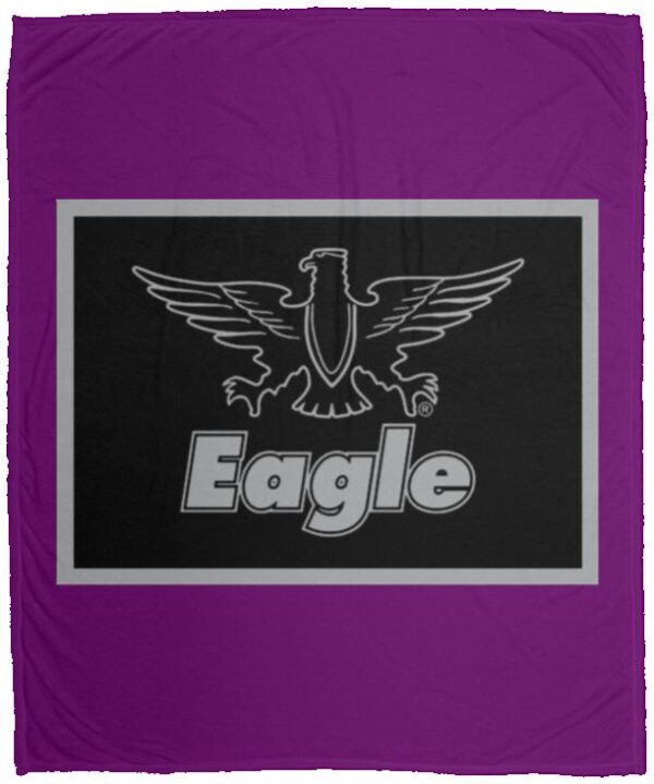 Eagle Flag Silver/Black VPM Cozy Plush Fleece Blanket - 50x60 - Image 8