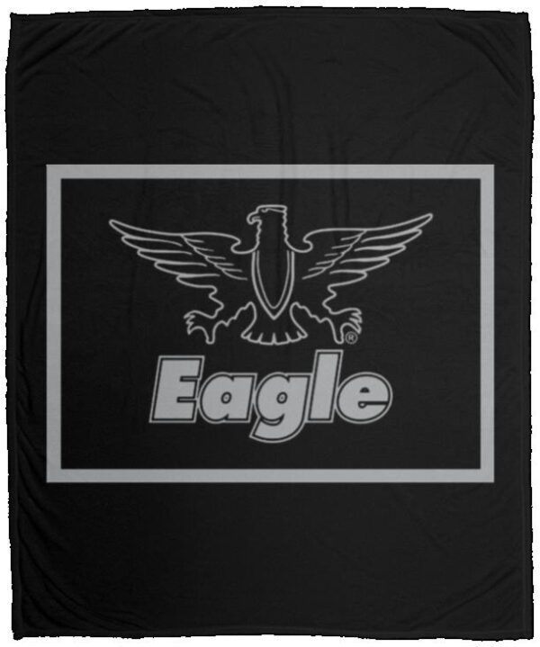 Eagle Flag Silver/Black VPM Cozy Plush Fleece Blanket - 50x60 - Image 2