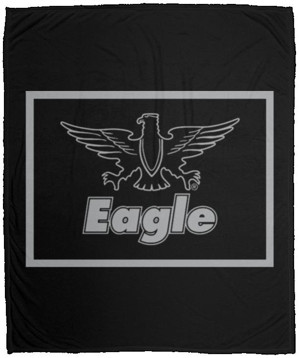 Eagle Flag Silver/Black VPM Cozy Plush Fleece Blanket - 50x60 - Image 2