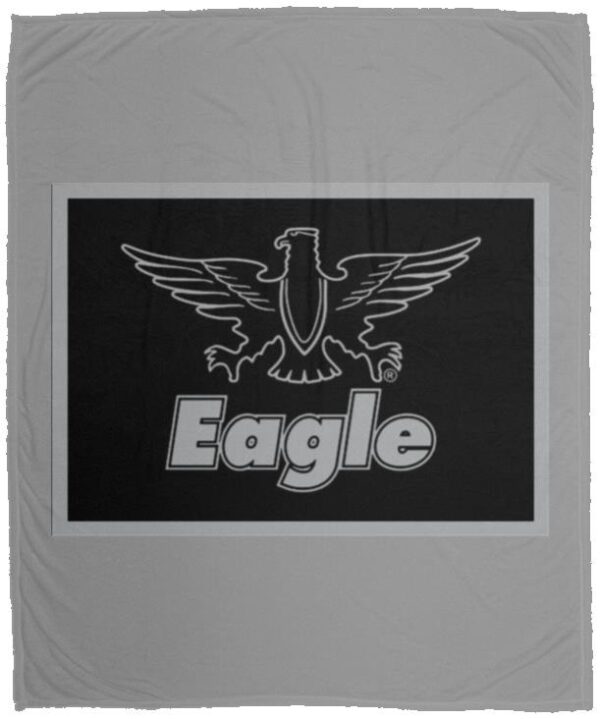 Eagle Flag Silver/Black VPM Cozy Plush Fleece Blanket - 50x60 - Image 5
