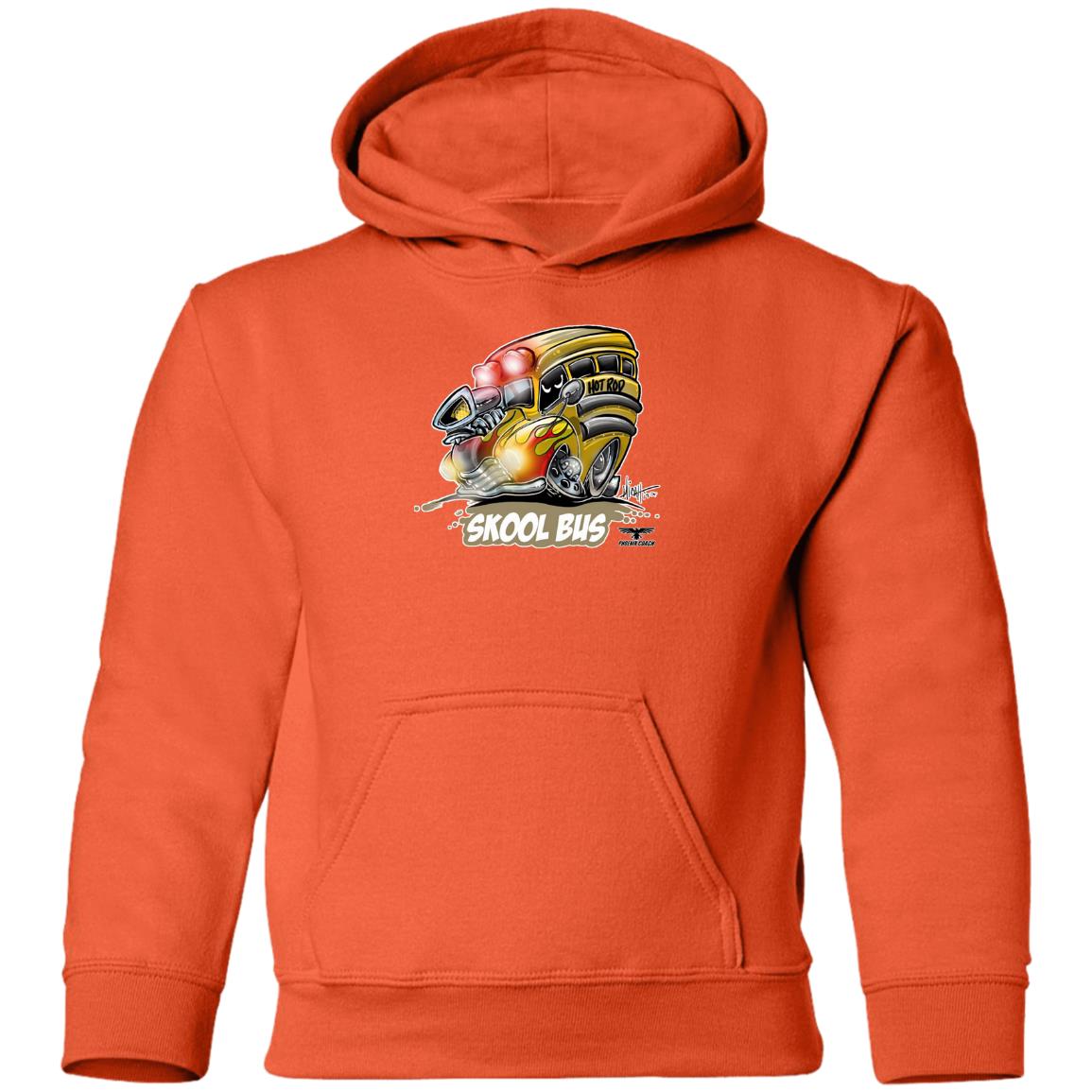 Hot Rod Skool Bus G185B Youth Pullover Hoodie - Image 15