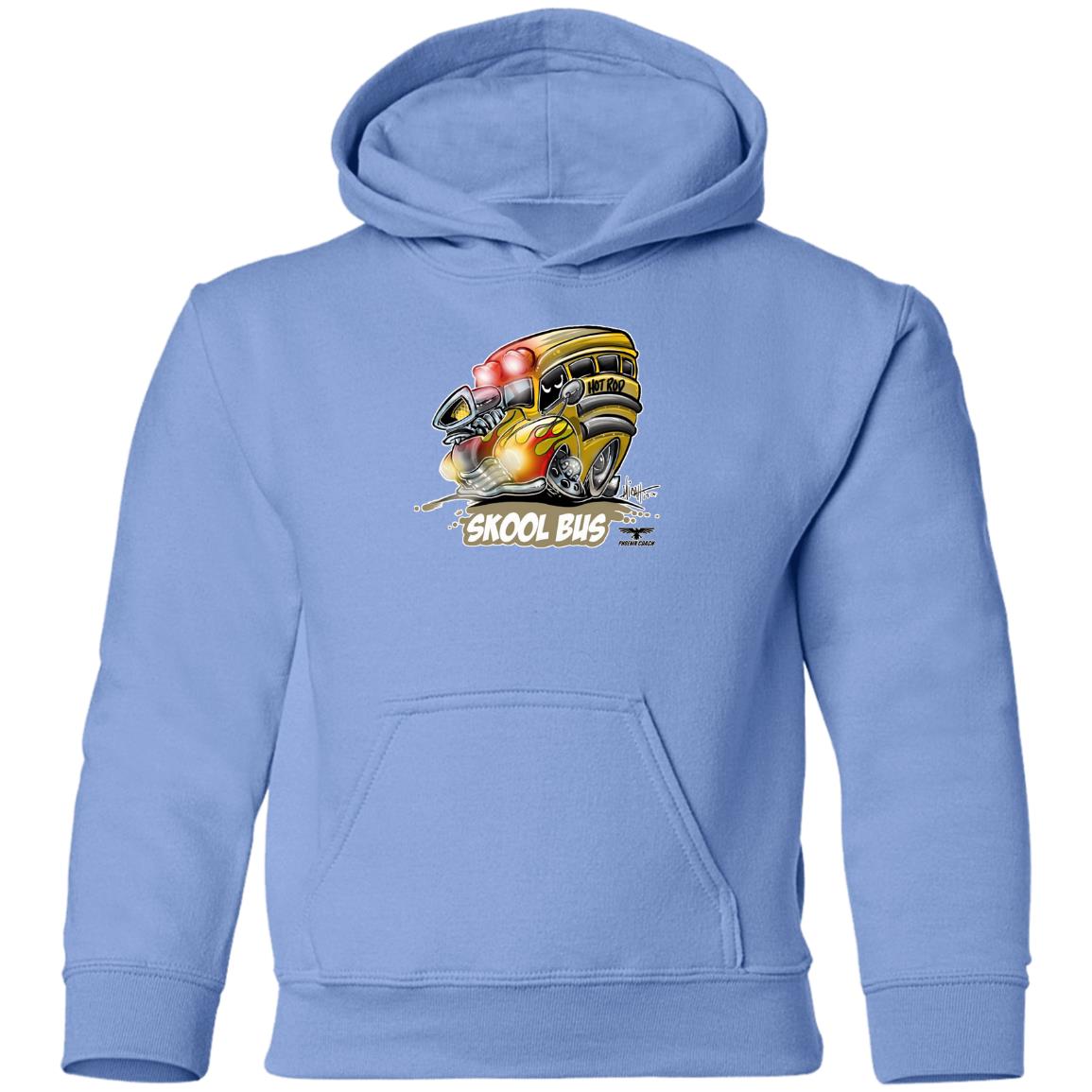 Hot Rod Skool Bus G185B Youth Pullover Hoodie - Image 13