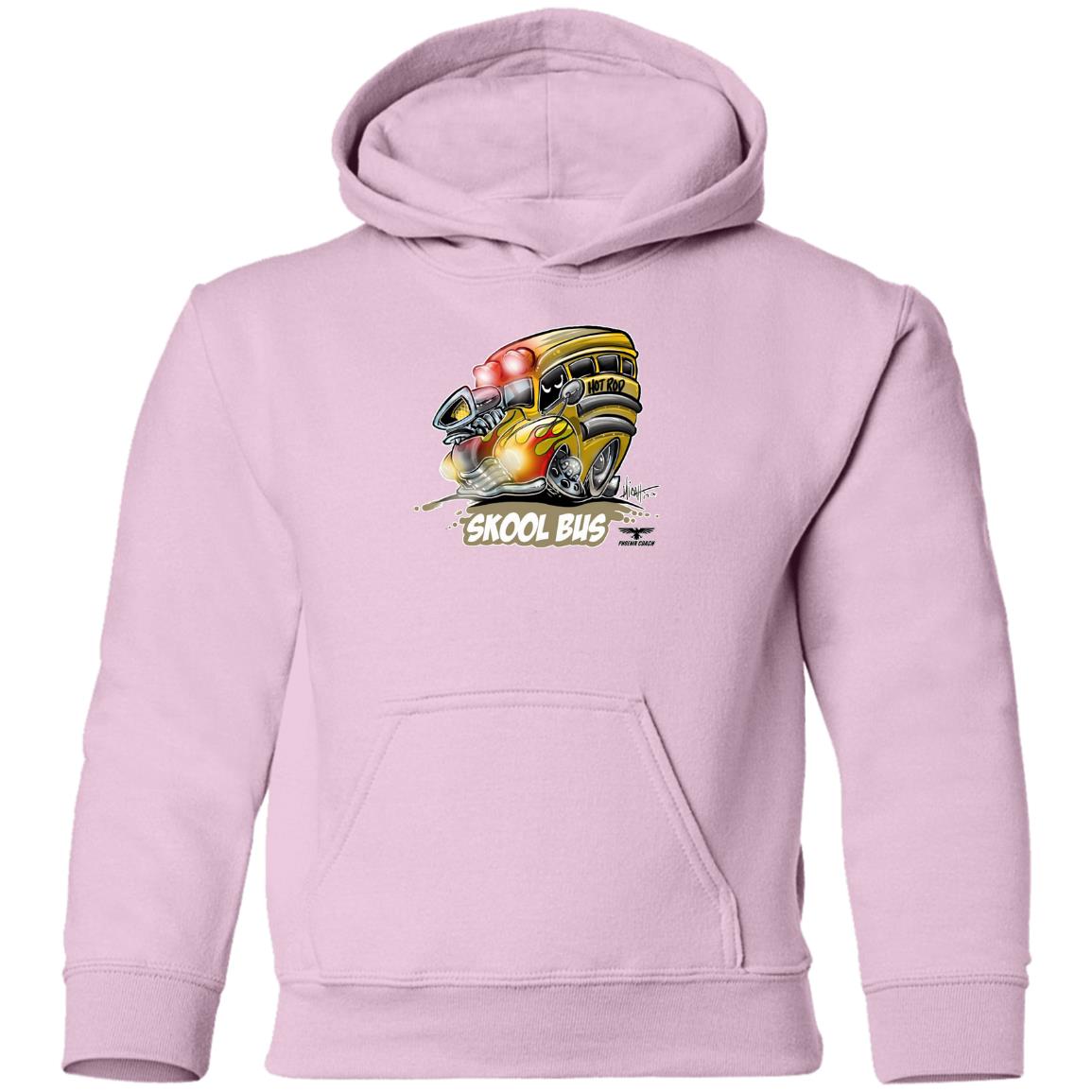 Hot Rod Skool Bus G185B Youth Pullover Hoodie - Image 16