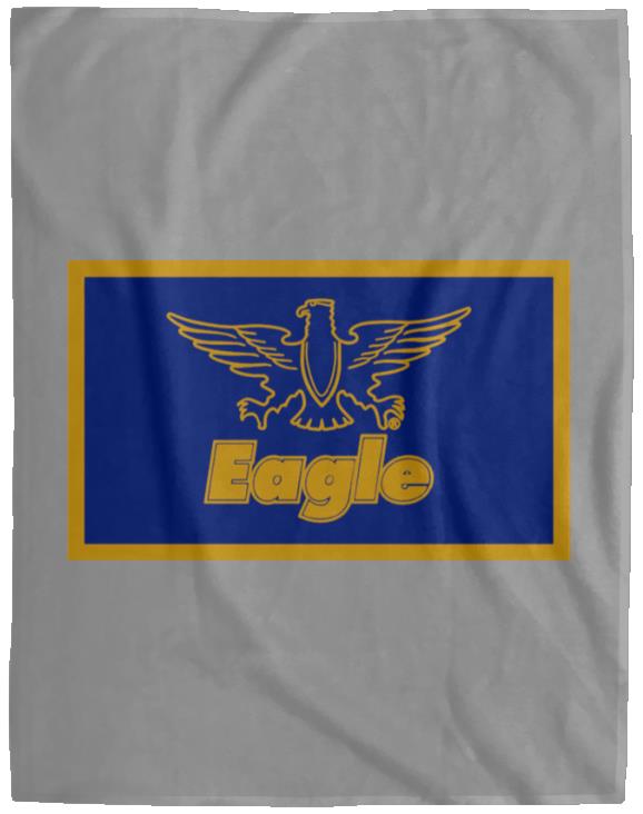 Eagle Flag Gold/Blue VPL Cozy Plush Fleece Blanket - 60x80 - Image 4