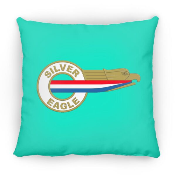 Silver Eagle Curbside Logo ZP16 Medium Square Pillow - Image 14