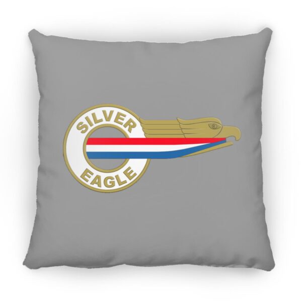Silver Eagle Curbside Logo ZP16 Medium Square Pillow - Image 5