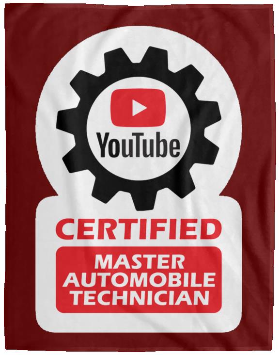 Certified YouTube Master Automotive Technician VPL Cozy Plush Fleece Blanket - 60x80 - Image 5