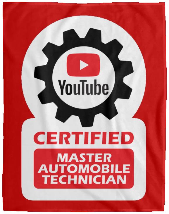 Certified YouTube Master Automotive Technician VPL Cozy Plush Fleece Blanket - 60x80 - Image 8