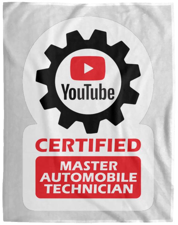 Certified YouTube Master Automotive Technician VPL Cozy Plush Fleece Blanket - 60x80