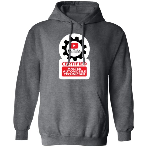 Certified YouTube Master Automotive Technician G185 Pullover Hoodie - Image 4