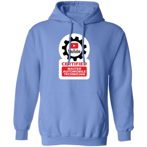 Certified YouTube Master Automotive Technician G185 Pullover Hoodie - Image 5