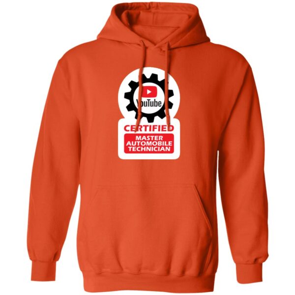 Certified YouTube Master Automotive Technician G185 Pullover Hoodie - Image 8
